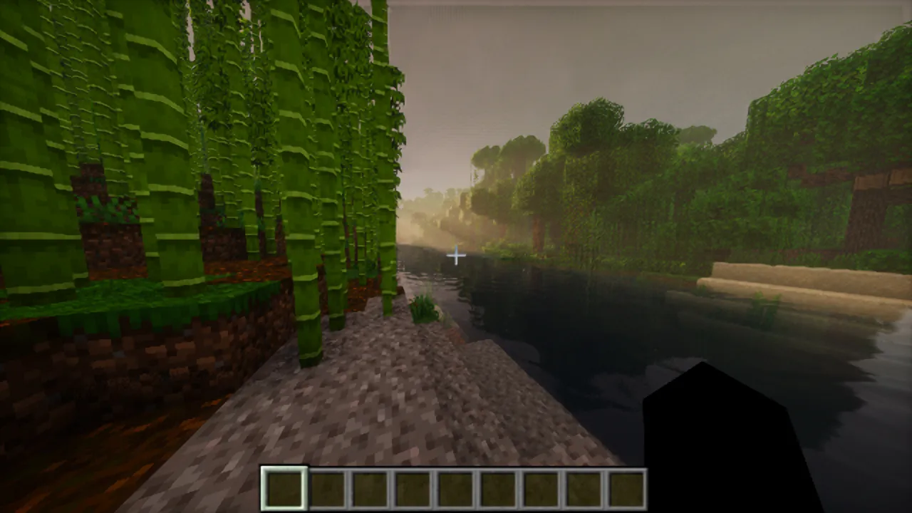 Minecraft con shaders reconstruido a 1080p por IA en la GPU integrada