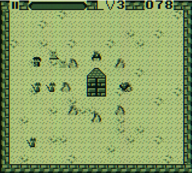 Nivel 3: una oleada numerosa rodeando la torre